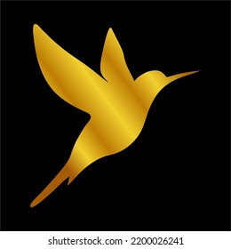 Illustration Vector Graphic of Golden Bird Icon.