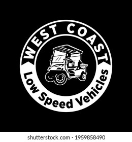 Illustration Vector graphic of golf cart logo