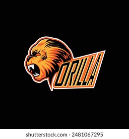 Illustration Vector Graphic Of Gorilla Esport Good for Logo Team, Mascot and Company