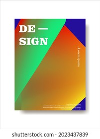 Illustration vector graphic of gradient efect for poster cover. Suitable for cover poster, magazine, background, etc.