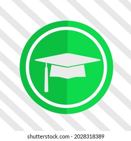 Illustration Vector Graphic of Graduation Toga Hat Symbol Suitable for Education Banner,Poster,etc.