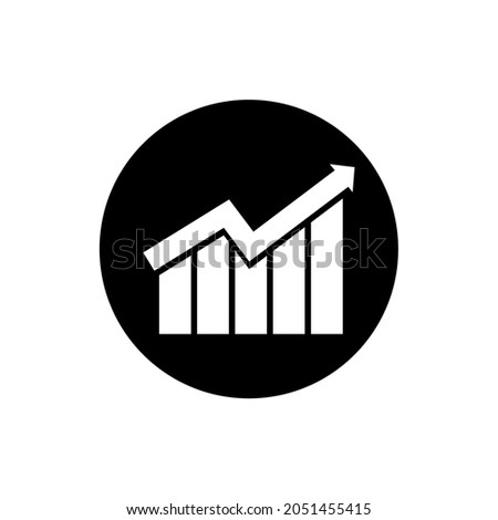 Illustration vector graphic of grafic icon black. Great for trading logos, etc. Simple flat image.