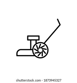 Ilustración Gráfico vectorial del icono del cortador de césped