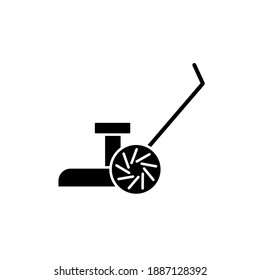 Ilustración Gráfico vectorial del icono del cortador de césped