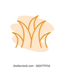 Illustration Vector graphic of grass icon. Fit for nature, plant, garden, background etc.