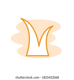 Illustration Vector graphic of grass icon. Fit for nature, plant, garden, background etc.