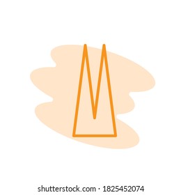Ilustración Vector gráfico del icono de césped. Apto para la naturaleza, planta, jardín, fondo, etc.