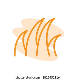 Illustration Vector graphic of grass icon. Fit for nature, plant, garden, background etc.