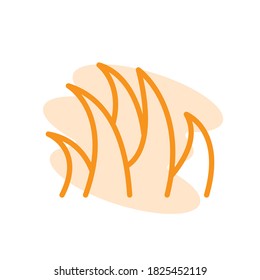 Illustration Vector graphic of grass icon. Fit for nature, plant, garden, background etc.