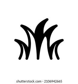 Illustration Vektorgrafik von Gras Symbol. Geeignet für Natur, Pflanzen, Garten, Hintergrund etc.