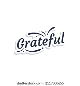 Illustration vector graphic of Grateful Letter. Fit for Template, Postcard, Greetings and etc.