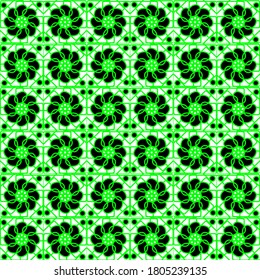illustration vector graphic of green clone pattern concept design
