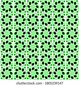 gráfico vectorial de ilustración de diseño de patrón de clon verde