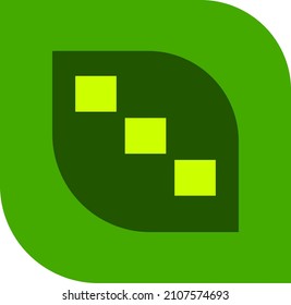 Ilustración del logotipo del Chat Green Leaf de Vector Graphic. Este logotipo es perfecto para icono, fondo o cualquier cosa relacionada con ese logotipo.