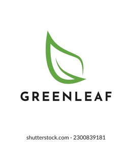 ilustración vector gráfico diseño de logo de hoja verde plantilla vectorial, letra g logotipo de hoja