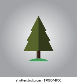 Illustration vector graphic of Green Tree. Good for your design