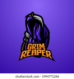 illustration vector graphic of Grim Reaper mascot logo perfect for sport and e-sport team