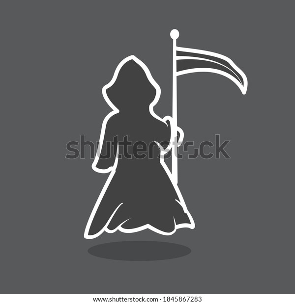 Illustration Vector Graphic Grim Reaper His Stock Vector (Royalty Free ...