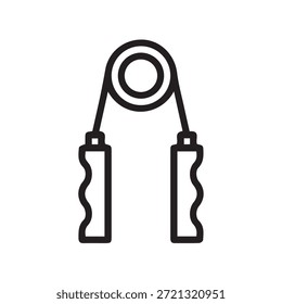 Gráfico vetorial de ilustração do ícone do instrutor de força de alça
