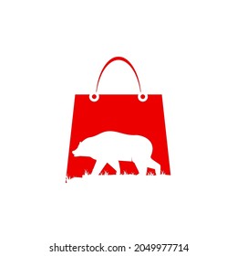 Illustration Vector Graphic of Grizzly Bear Store Logo. Perfect to use for Technology Company
