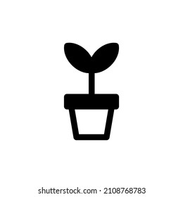 Illustration Vector graphic of growth icon. Fit for sprout, plant, nature, gardening etc.