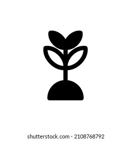 Illustration Vector graphic of growth icon. Fit for sprout, plant, nature, gardening etc.