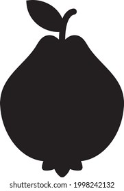 the illustration of vector graphic of guava. Suitable for fruits, food and beverage 