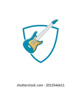 Illustration Vector Graphic of Guitar Pick Logo. Perfect to use for Music Company