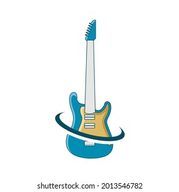 Illustration Vector Graphic of Guitar Store Logo. Perfect to use for Music Company