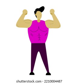 Ilustración vectorial gráfica de gimnasio. Ideal para el folleto de fitness, plantilla, etc.