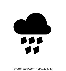 Ilustración Gráfico vectorial del icono del granizo