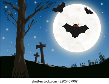 Illustration vector graphic of Halloween background good for card or children book cover