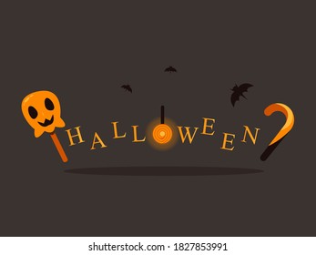 Illustration vector graphic of Halloween. great for text banners