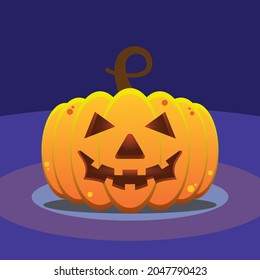 Illustration vector graphic of halloween pumpkin. Best for your halloween design