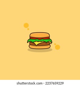 illustration vector graphic of hamburger perfect for logos, icons, designs, posters, flyers,and advertising dan 