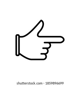 Illustration vector graphic of hand cursor arrow icon. Concept flat design. Perfect for icon, poster, banner, web, label, sign, symbol, card, template, application, etc.