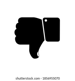Illustration Vektorgrafik der Hand nicht wie Symbol. Konzept flach Design. Ideal für Icon, Poster, Banner, Web, Label, Zeichen, Symbol, Karte, Vorlage, Anwendung, etc.