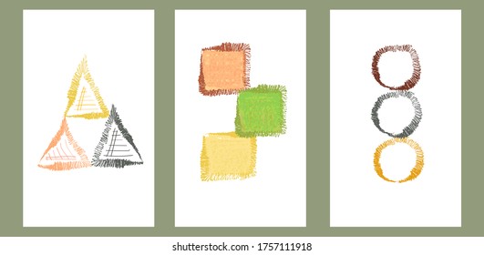 ilustración vectorial gráfico de la pared de dibujo a mano. perfecto para sala de estar, mala habitación, oficina, etc