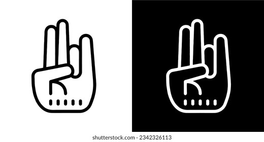 Illustration Vector Graphic of  Hand  Gesture . Hand icon. Gesuter Icon.