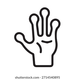 Illustration vector graphic of Hand gesture icon