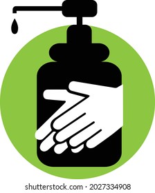 illustration vector graphic of hand sanitizer