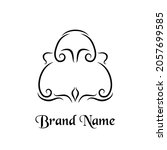 Illustration vector graphic of handbag logo tribal squirl perfect for company, handbag shop, online business, manufacturing