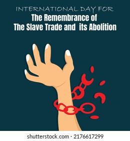 illustration vector graphic of hands off the chains of the handcuffs, perfect for international day, celebrate, greeting card, etc.