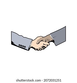 Illustration Vector Graphic of Handshake design template