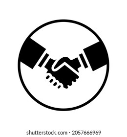 Illustration, Vektorgrafik des Handshake-Symbols