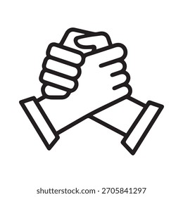 Illustration, Vektorgrafik des Handshake-Symbols