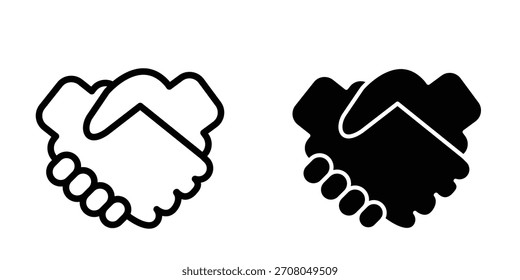 Illustration, Vektorgrafik des Handshake-Symbols
