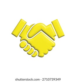 Gráfico de vetor de ilustração do modelo de ícone de handshake