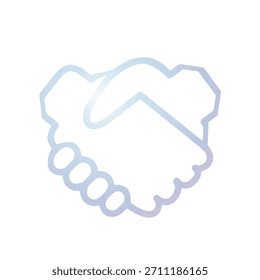 Illustration Vektorgrafik der Handshake-Symbolvorlage
