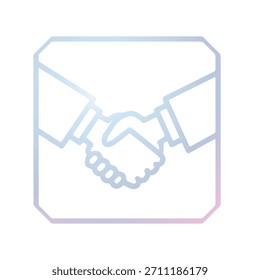 Ilustración Vector Gráfico de Plantilla de icono de apretón de manos